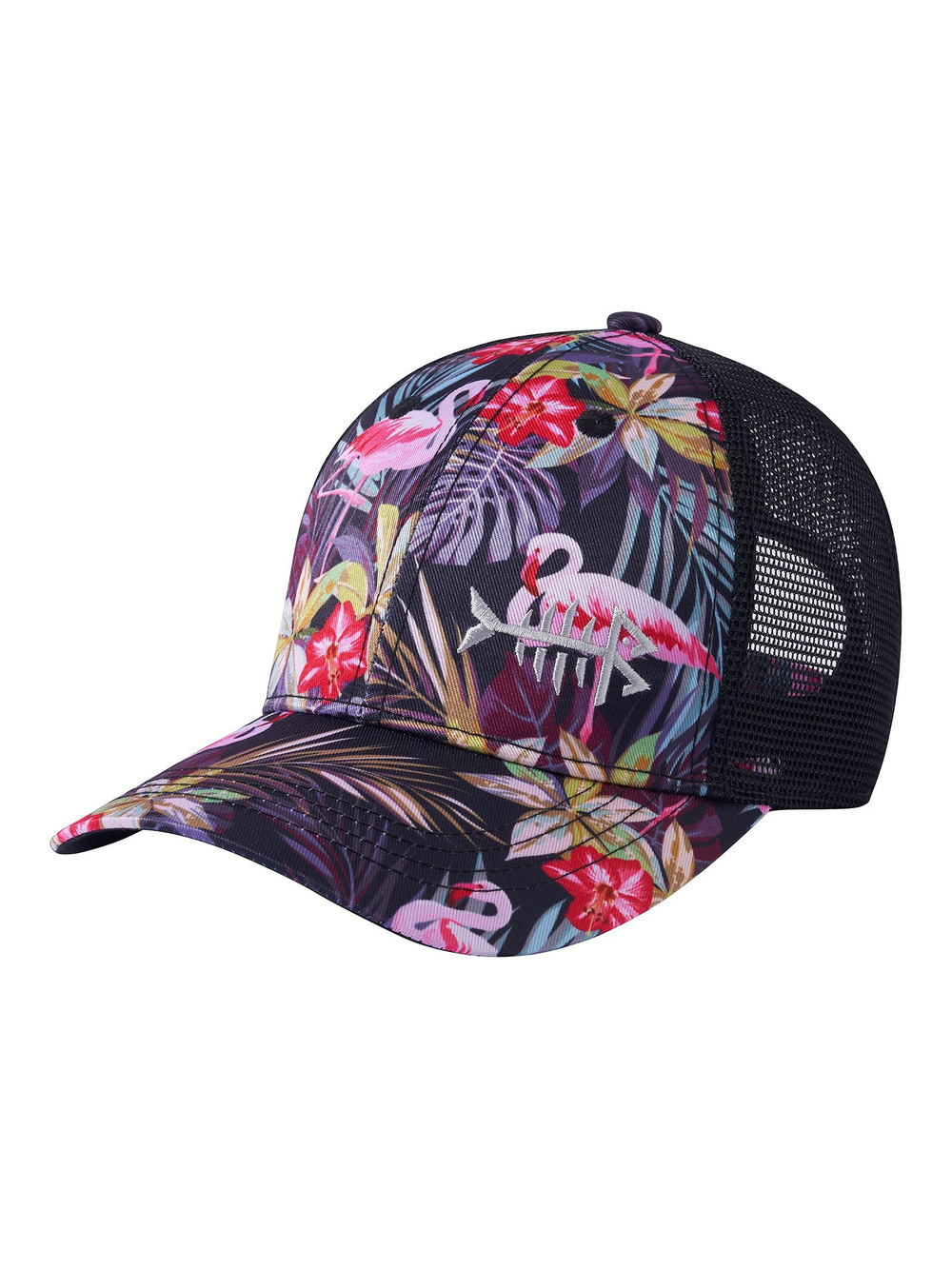 Altimate Fishing Hat Mesh Back for Men Women | Black, Flamingo | Size OS